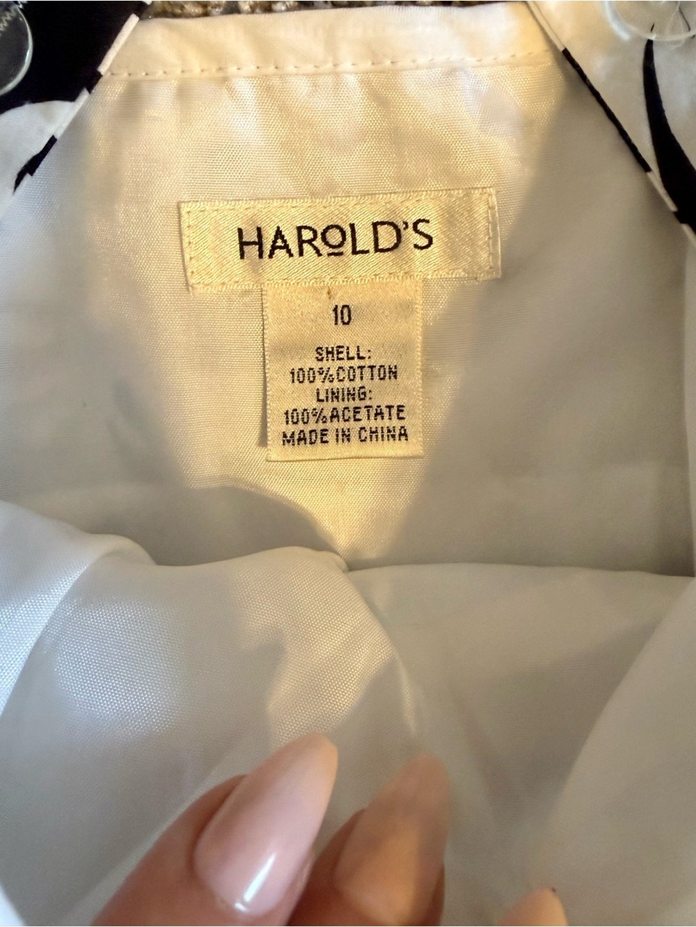 Harold's Black & White Floral Strappy Mini Dress - Picture 8 of 11